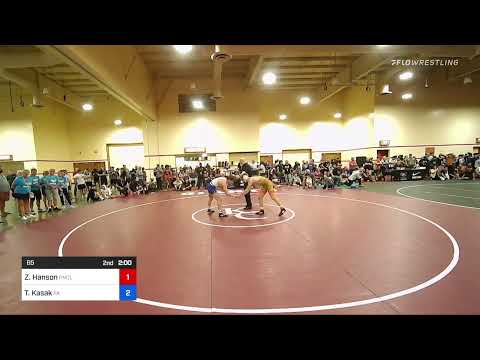 65 Lbs Semis - Zach Hanson, Pinnacle Wrestling Club Vs Tyler Kasak, Pennsylvania 2082
