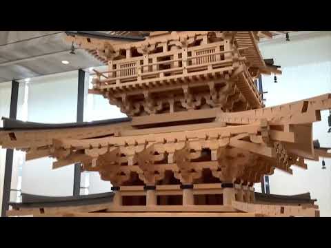 Maqueta de la Torre Este del Tesoro Nacional Yakushiji “Aldea de Historia, Arte y Cultura de Nara” 3/6/2023