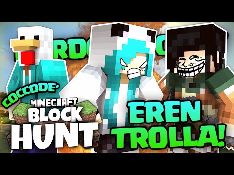 EREN MI TROLLA MALISSIMO!! - Minecraft Block Hunt ITA
