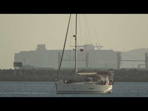 Incredible Massive Cargo Ship near Strait of Gibraltar MANILA EXPRESS 087 Oct 2023