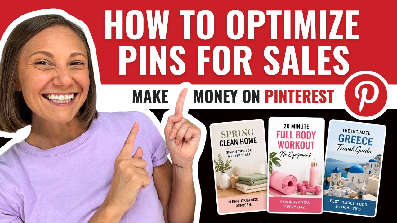 How to Optimize Pins for Sales → Make Money on Pinterest 💸 thumbnail