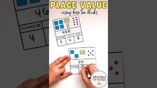 PLACE VALUE Task Cards for Special Education - Place Value With BASE TEN BLOCKS