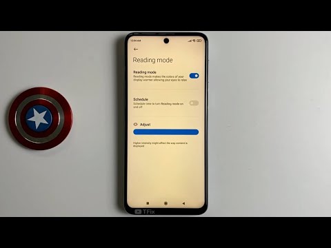 Reading mode, eye protection on Xiaomi Redmi Note 9 Pro Android 11