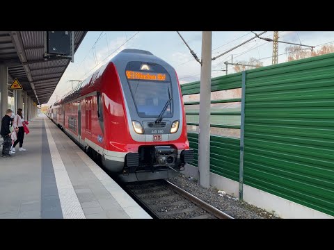 Mit dem Twindexx Br 445 Vmax. 160 km/h von Petershausen (Obb) nach München Hbf