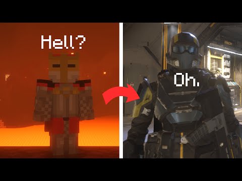 Minecraft Pro TERRIFIED by Helldivers 2