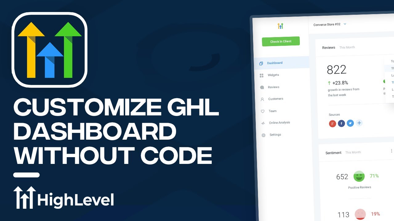 Customize Your Dashboard in GoHighLevel Without Code (Tutorial)