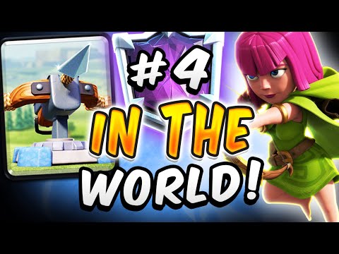 #4 IN THE WORLD! DOMINATING w/ 2.9 XBOW DECK! — Clash Royale