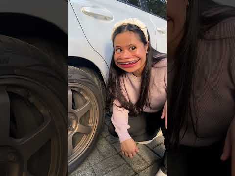 Not a flat tire 🛞😱🥰#BiboyBecky #BiboyAndBecky #shorts #skits #funny #comedy