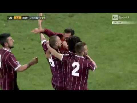 Volpe gol in Salernitana Monza 1-1 Finale Coppa Italia Lega Pro 16/04/14