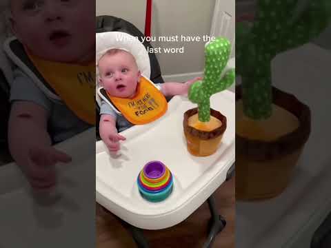 Talking Cactus Toy Hilarity: Baby's Unbreakable Smile and Laughter! #toys #cactustoys #babytoys #bab