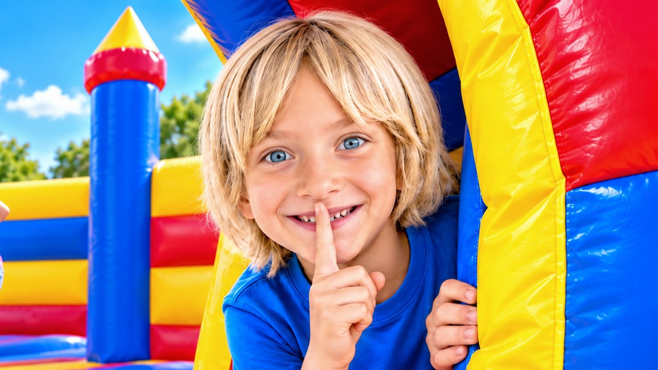 Best Hiding Spots in the Trampoline Park and Other Stories for Kids