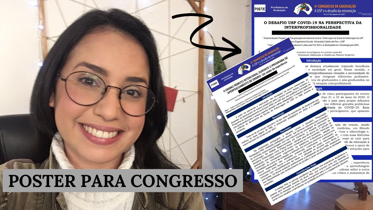 BANNER ELETRÔNICO PARA CONGRESSO: Construindo dois pôster’s comigo