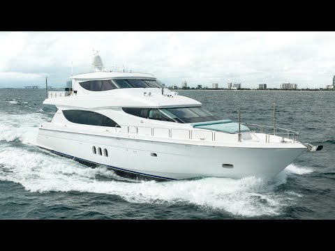 Hatteras 80 Motor Yacht Sky Lounge video