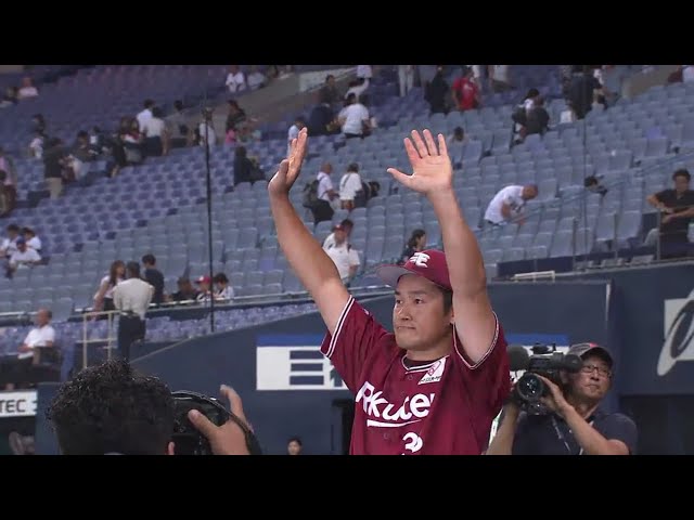 イーグルス・銀次選手ヒーローインタビュー 2018/7/31 Bs-E