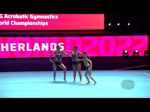 Netherlands 1 (NED) - 2022 Acrobatic Worlds, Baku (AZE) - Balance Qualification  Women's Group