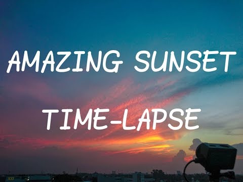 Timelapse Video 4K - Cloud Growth, Rain, Till Amazing Sunset