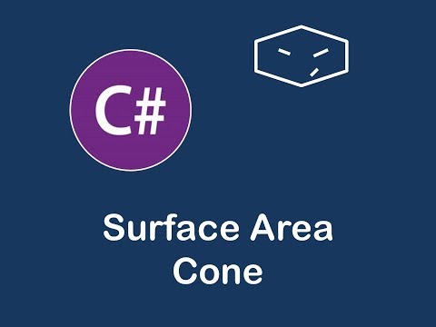 surface area of cone in c