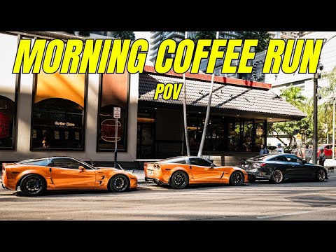 EARLY MORNING DRIVE WITH THE CORVETTE C6 Z06 - POV