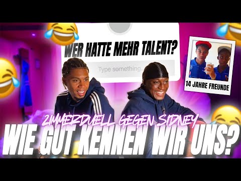 ZIMMERDUELL GEGEN SIDNEY!! 14 Jahre Freundschaft.. WIE GUT KENNEN WIR UNS? 🤔
