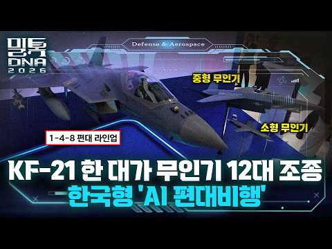 KF-21 한대가 무인기 12대 조종.. 한국형 ' AI 편대비행'