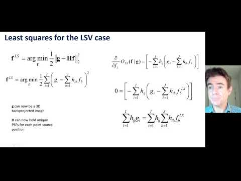 Least-squares reconstructions for linear shift-variant systems, Tikhonov, and SVD inverse