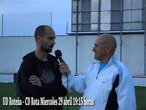 El Derbi que vale un ascenso UD Roteña - CD Rota, Entrevista a Pablo Niño