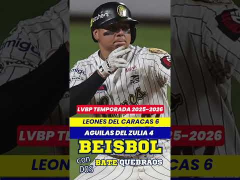 LEONES deL CARACAS tumba del primer lugar a las AGULAS del ZULIA