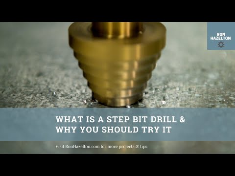 Step drill bit tutorial for beginners？