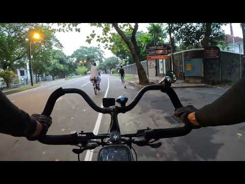Cycling in Colombo | Pop up bicycle lane near University of Colombo