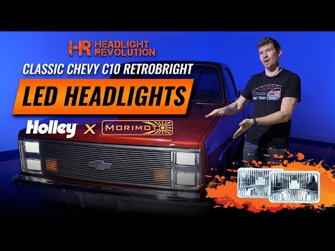 Upgrade Your Classic Chevy C10 with Holley RetroBright 4x6 LED Sealed Beam Headlights
