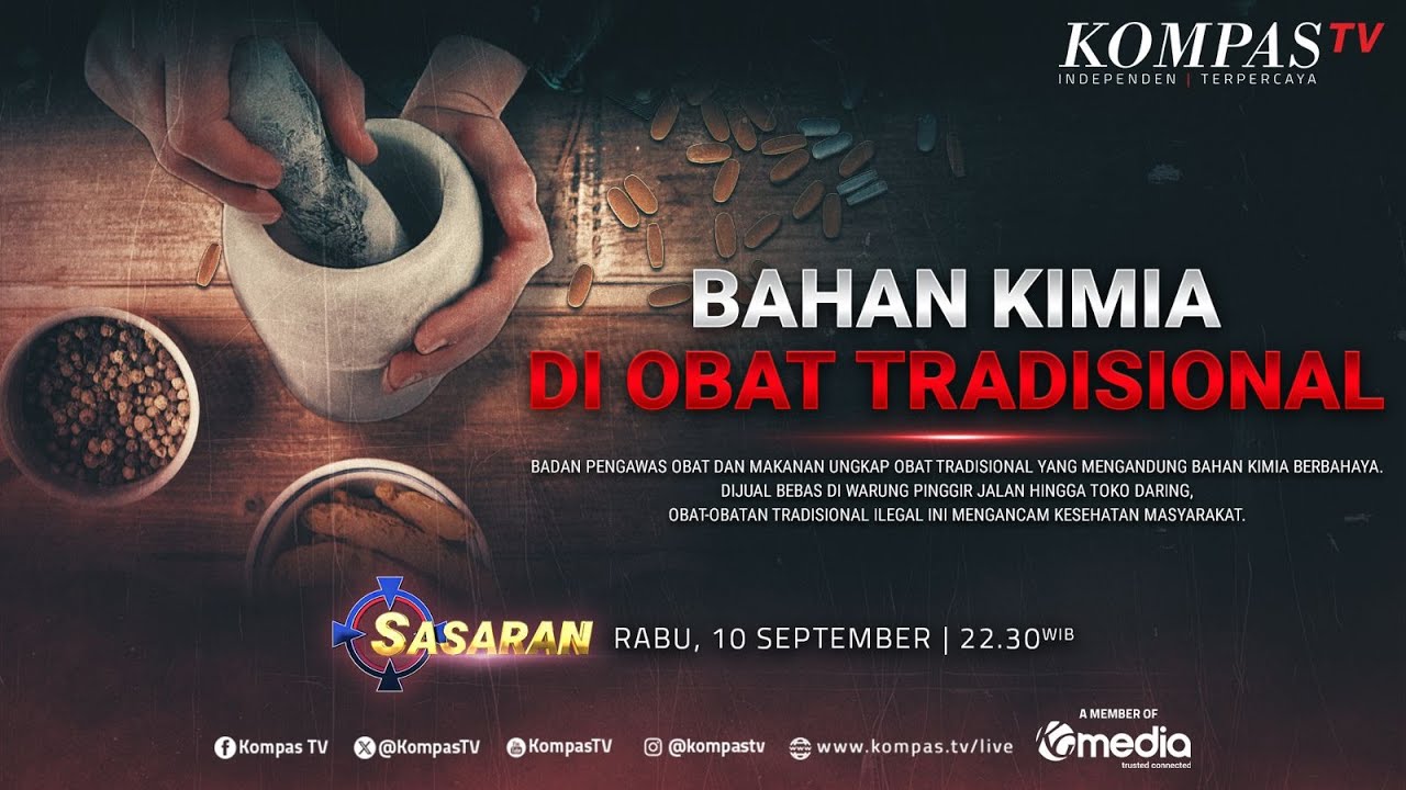 LIVE - Bahan Kimia di Obat Tradisional | SASARAN