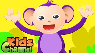 Năm con khỉ nhỏ | Vần điệu trẻ | Bài hát cho trẻ em | Hoạt Hình | Video giáo dục trẻ