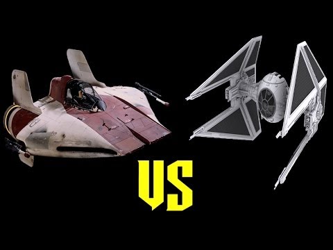 A Wing vs Tie Interceptor - Star Wars Versus