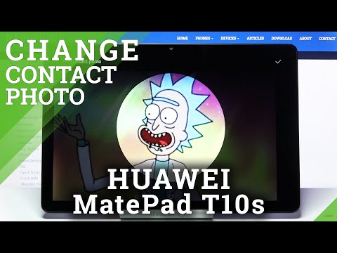 How to Add Photo to Contact on HUAWEI MatePad T10s - Customize Contacts List