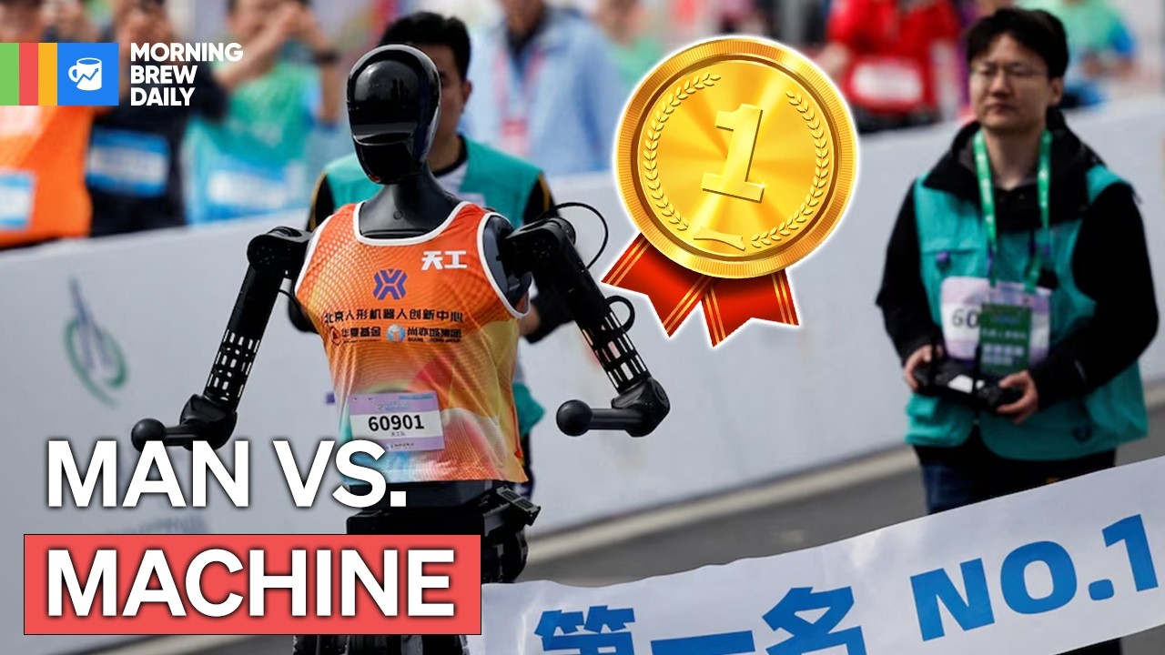 Humanoid robots beat humans in half-marathon race
