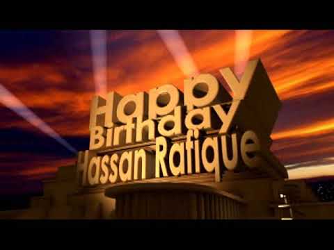 Happy Birthday Hassan Rafique