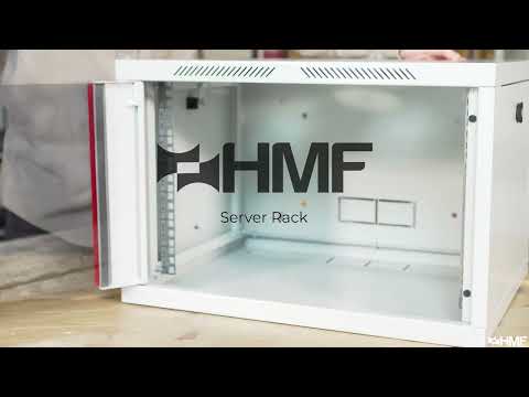 66400 Serverschrank von HMF 19 Zoll | Serverrack | Netzwerkschrank | Voll Montiert | Shortclip