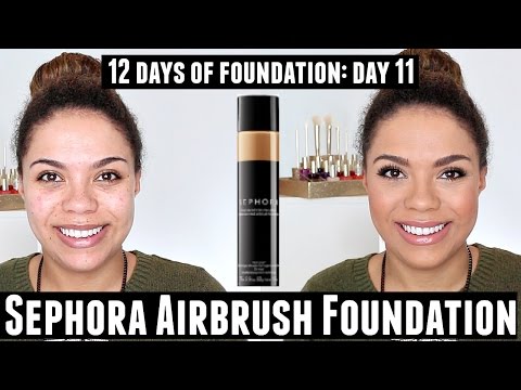Sephora Perfection Mist Airbrush Foundation Review (Oily Skin) 12 Days of Foundation Day 11 Video