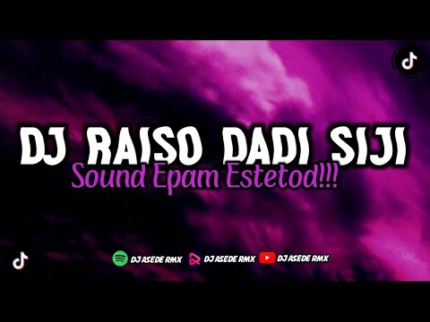 DJ RAISO DADI SIJI STYLE THAILAND SLOW BASS || DJ AKU TETEP SAYANG KOWE SOUND  𝙴𝙿𝙰𝙼 𝙴𝚂𝚃𝙴𝚃𝙾𝙳🌀