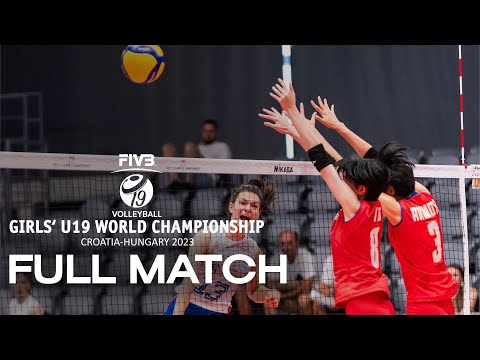 SRB🇷🇸 vs. JPN🇯🇵 - Full Match | Girls' U19 World Championship | Pool D