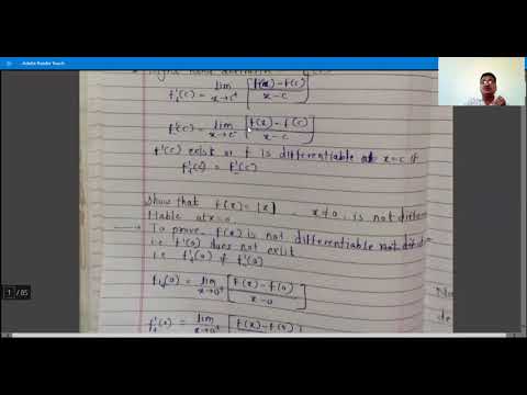 1. F.Y.B.Sc.(Paper-II) Differentiation-1 Dr.B.D.Gavhane