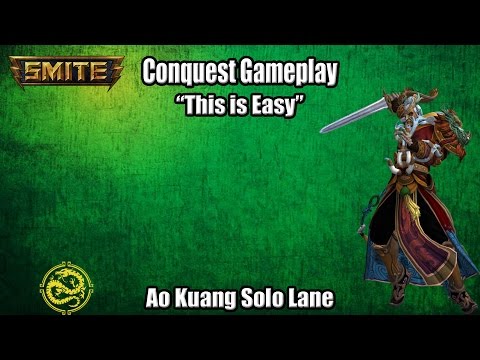 SMITE: Conquest w/ Solo Ao Kuang "This is Easy"