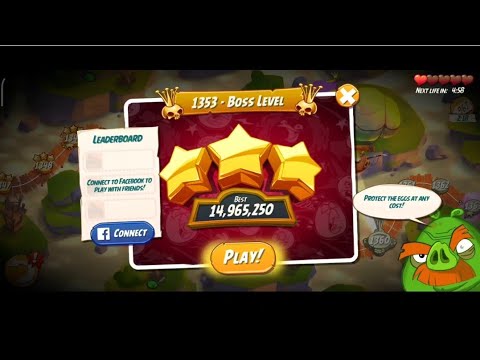 Boss Level - 1353 (Angry Birds 2)🌟🌟🌟