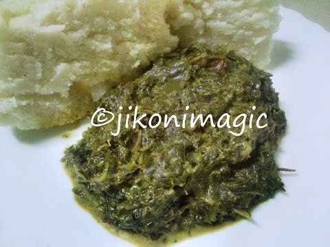 Mboga Kienyeji (Kunde and Terere) in Milk - Traditional Vegetables - Jikoni Magic
