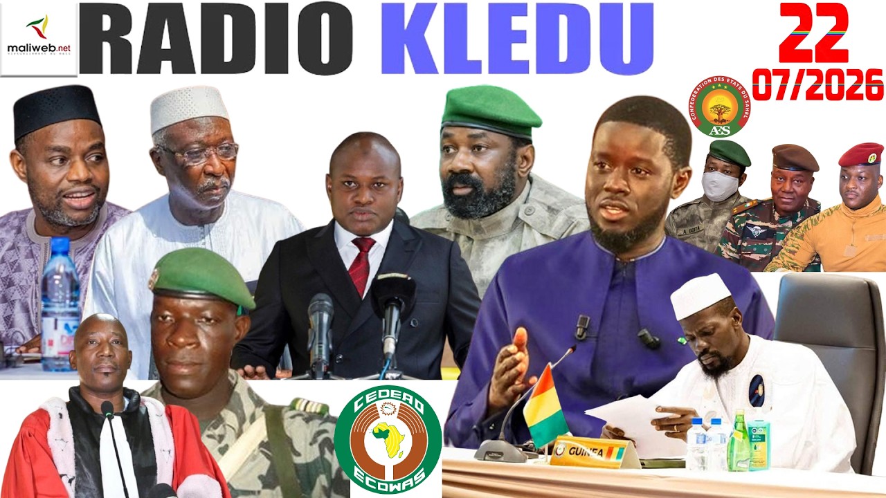 La Revue de Presse de la RADIO KLEDU du 22 Juillet 2026