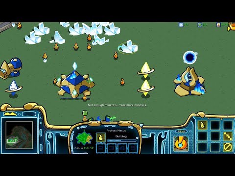 StarCraft: Cartooned (Carbot Remastered) Campaign Protoss Mission 1 - First Strike