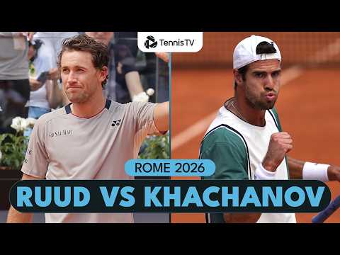 Topsy Turvy Casper Ruud vs Karen Khachanov Clash! | Rome 2026 Highlights