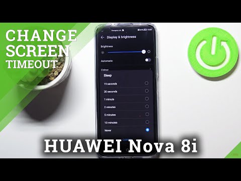 How to Change Screen Timeout on HUAWEI Nova 8i - Change Sleep Time