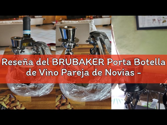Vídeo relacionado con BRUBAKER Porta Botella de Vino - Motocicleta con Sidecar Rojo - Portabotellas de Metal Decoración con Tarjeta de Felicitación - Regalo de Vino