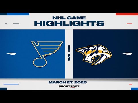 NHL Highlights | Blues vs. Predators - March 27, 2025